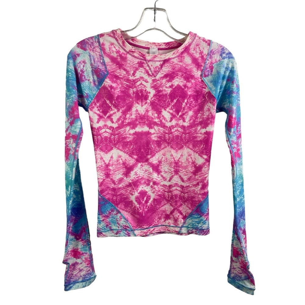 Ivivva Rash Guard Swim Shirt tie dye